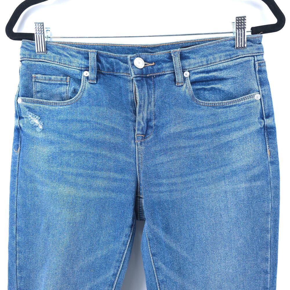 Blank NYC Womens The Reade Crop Mid Rise Raw Hem Skinny Jean |28 - Picture 3 of 13